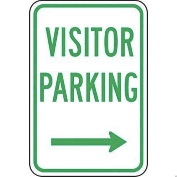 Accuform PERMIT PARKING ONLY TRAFFIC SIGN FRP234RA FRP234RA - main